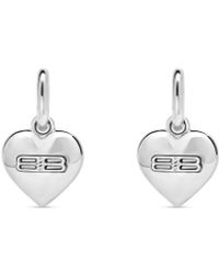 Balenciaga - Bb Icon Heart Earrings - Lyst