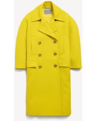 Balenciaga - Long Peacoat - Lyst