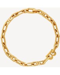 Balenciaga - B Chain Thin Necklace - Lyst