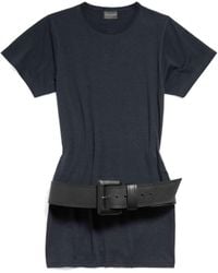 Balenciaga - Vestido Camiseta Ajustado - Lyst