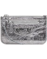 Balenciaga - Le Cagole Long Coin And Card Holder Metallized - Lyst