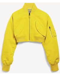 Balenciaga - Cropped Bomber Jacket - Lyst