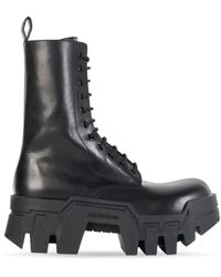 Balenciaga - Bulldozer Lace-up Ankle Boots - Lyst