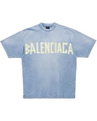 Balenciaga - Camiseta Tape Type - Lyst