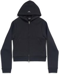 Balenciaga - Zip-up Hoodie Fitted - Lyst