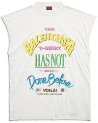 Balenciaga - Not been done oversized Ärmelloses t-shirt - Lyst