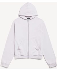 Balenciaga - Back Zip-Up Hoodie Regular Fit - Lyst