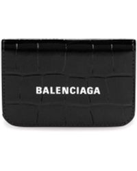 Balenciaga - Cash mini-brieftasche mit krokodilprägung - Lyst