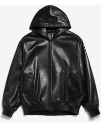 Balenciaga - Short Hooded Coat - Lyst