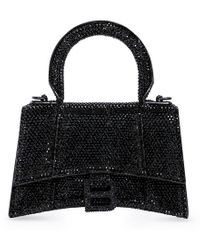 Balenciaga - Hourglass Xs Handbag With Rhinestones - Lyst