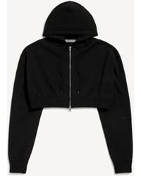 Balenciaga - Techwear Cropped Zip-Up Hoodie - Lyst