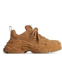 Balenciaga - Triple S Sporty Suede Sneaker - Lyst
