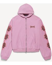 Balenciaga - Sacré Caur Medium Fit Zip-up Hoodie - Lyst