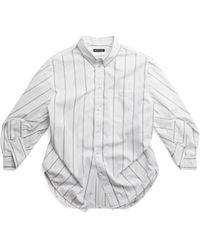 Balenciaga - Camicia swing twisted bb corp large fit - Lyst