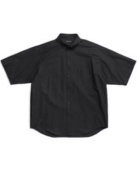 Balenciaga - Tape Type Short Sleeve Shirt Large Fit - Lyst