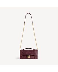 Balenciaga - Hourglass Pochette With Chain - Lyst