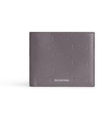 Balenciaga - Embossed Monogram Square Folded Wallet Box - Lyst