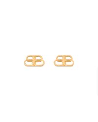 Balenciaga - Bb S Stud Earrings - Lyst
