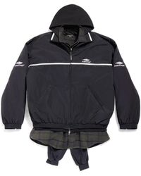 Balenciaga - 3b Sports Icon Layered Tracksuit Jacket - Lyst