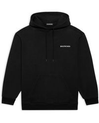 Balenciaga - Back hoodie regular fit - Lyst