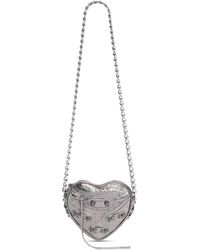 Balenciaga - Le Cagole Heart Mini Bag Metallized - Lyst