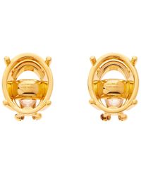 Balenciaga - Frame Oval Earrings - Lyst