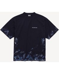 Balenciaga - Paint Splatter Medium Fit T-Shirt - Lyst