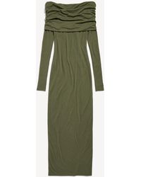 Balenciaga - Long Sleeve Off-Shoulder Dress - Lyst