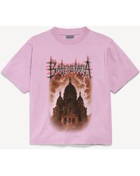 Balenciaga - Sacré Caur Medium Fit T-Shirt - Lyst