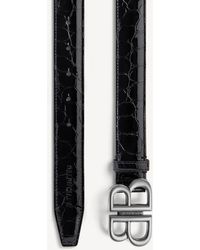 Balenciaga - Monaco Belt Crocodile Embossed - Lyst