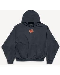 Balenciaga - Cotton Caution Hoodie - Lyst