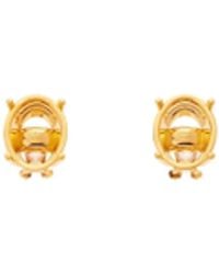 Balenciaga - Frame Oval Earrings - Lyst