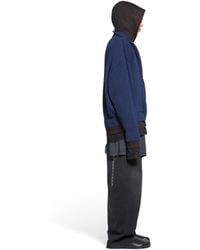 Balenciaga - Unity Sports Icon Layered Zip-up Hoodie Oversized - Lyst