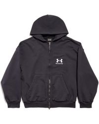 Balenciaga - Under armour hoodie mit reißverschluss regular fit - Lyst