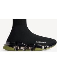 Balenciaga - Speed 2.0 Full Clear Sole Recycled Knit Sneaker - Lyst
