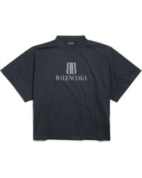 Balenciaga - Nano Bb Cropped T-Shirt - Lyst