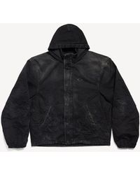 Balenciaga - Hooded Workwear Jacket - Lyst