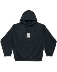 Balenciaga - Hoodie Airport Tag Medium Fit - Lyst