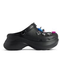 Balenciaga - Embellished Rubber Croc Mules - Lyst