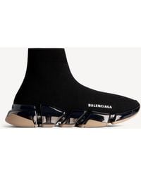 Balenciaga - Speed 2.0 Full Clear Sole Recycled Knit Sneaker - Lyst