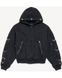 Balenciaga - D-Ring Cargo Zip-Up Hoodie - Lyst