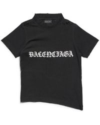 Balenciaga - T-Shirt im Distressed-Look - Lyst
