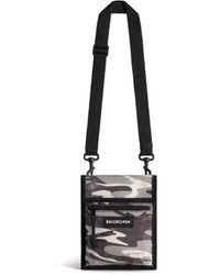 Balenciaga - Explorer Small Pouch With Strap Camo Print - Lyst