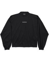 Balenciaga - Back Cropped Langarm-T-Shirt - Lyst