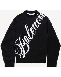 Balenciaga - Big B Crewneck - Lyst