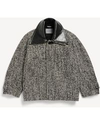 Balenciaga - Short Large Cocoon Coat - Lyst