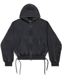 Balenciaga - Loop Sports Icon Lace-Up Hoodie - Lyst