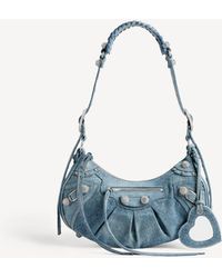 Balenciaga - Le Cagole Shoulder Bag Small With Rhinestones - Lyst
