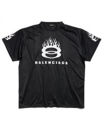 Balenciaga - Burning unity oversized t-shirt - Lyst