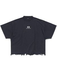 Balenciaga - T-shirt cropped unity sports icon large fit - Lyst